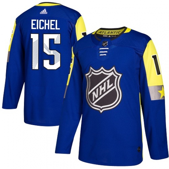 Youth Adidas Buffalo Sabres #15 Jack Eichel Authentic Royal Blue 2018 All-Star Atlantic Division NHL Jersey - Ujersey