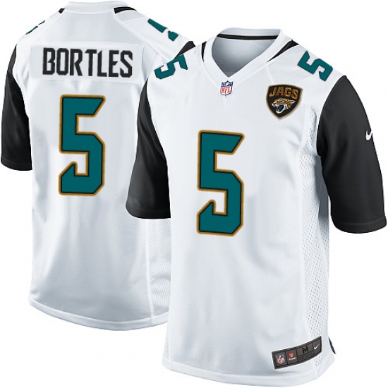 Men's Nike Jacksonville Jaguars #5 Blake Bortles Game White NFL Jersey - Ujersey