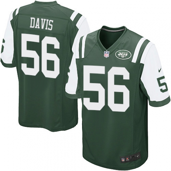 Men's Nike New York Jets #56 DeMario Davis Game Green Team Color NFL Jersey - Ujersey