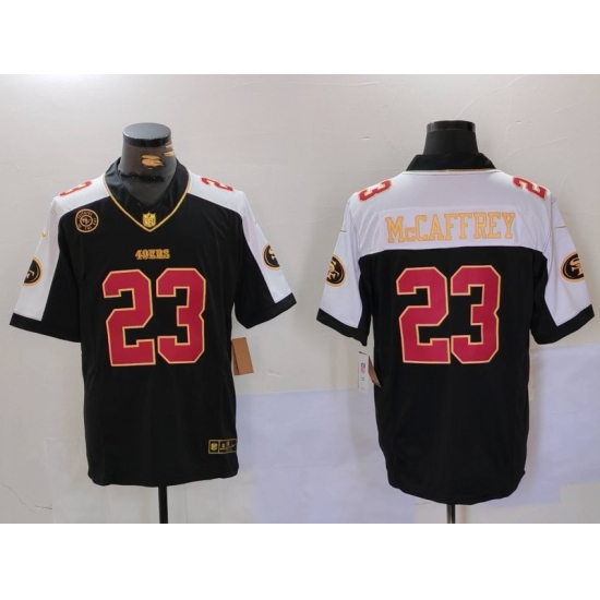 Men's San Francisco 49ers #23 Christian McCaffrey Black F.U.S.E. Mexico With Gate Bridge Vapor Limited Stitched Football Jersey - Ujersey