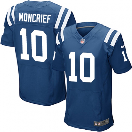 Men's Nike Indianapolis Colts #10 Donte Moncrief Elite Royal Blue Team Color NFL Jersey - Ujersey