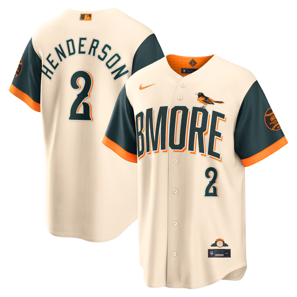 Men's Baltimore Orioles Gunnar Henderson Nike Cream 2026 City Connect Stadium Jersey - Ujersey NHL