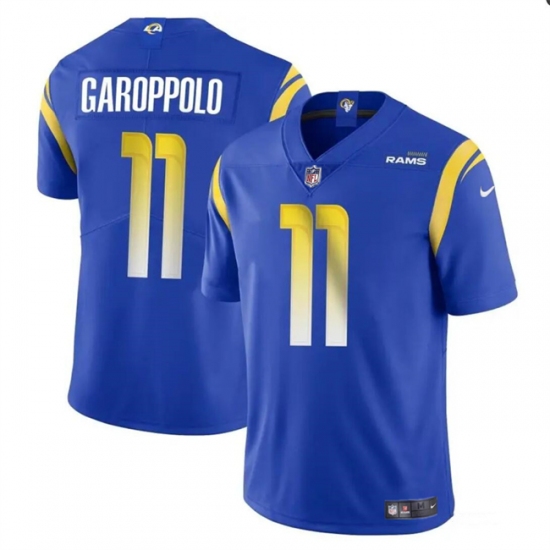 Men's Los Angeles Rams #11 Jimmy Garoppolo Blue Vapor Untouchable Football Stitched Jersey - Ujersey