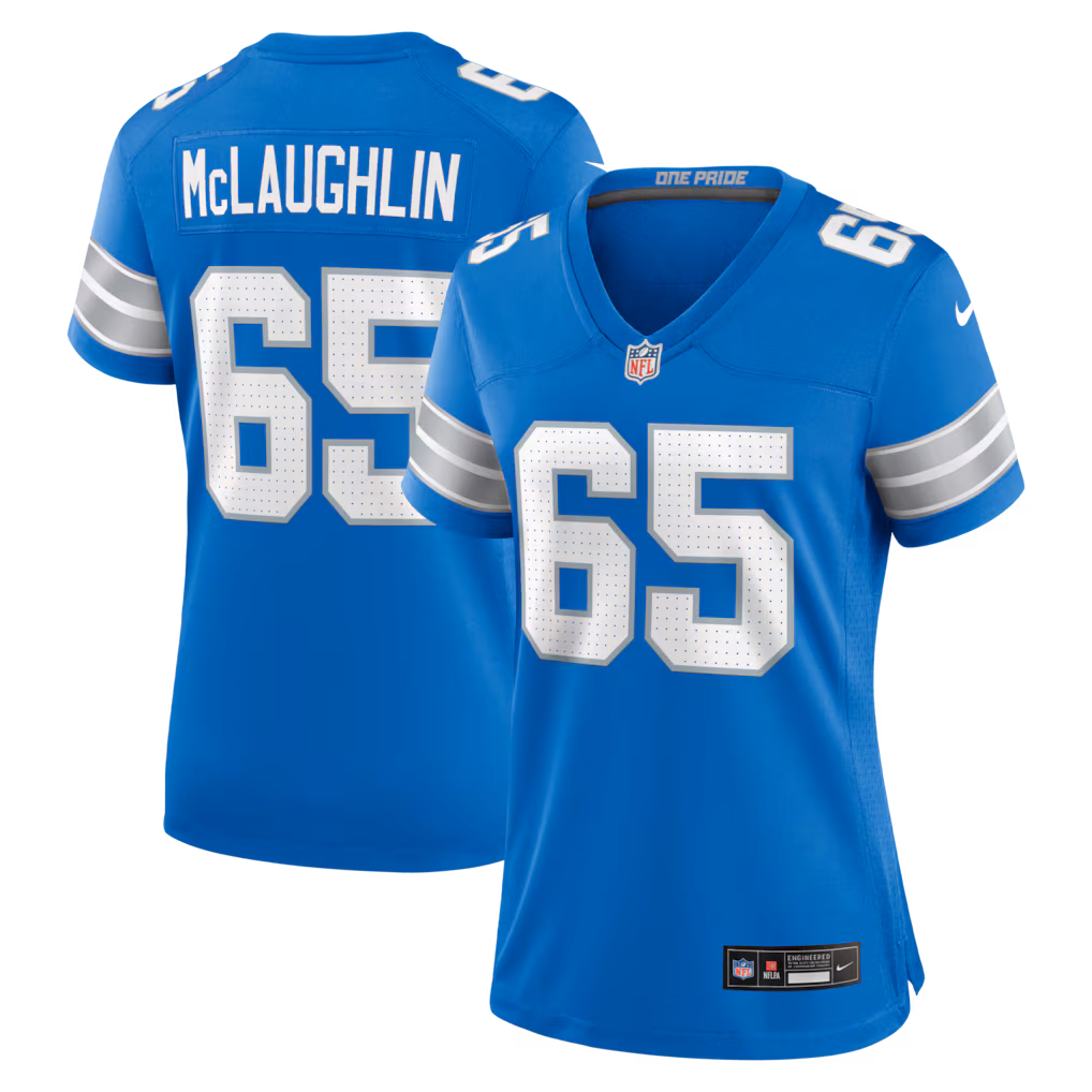 Women's Detroit Lions Seth McLaughlin Nike Blue Team Game Jersey - Ujersey Shop