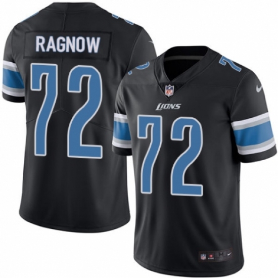 Youth Nike Detroit Lions #72 Frank Ragnow Limited Black Rush Vapor Untouchable NFL Jersey - Ujersey