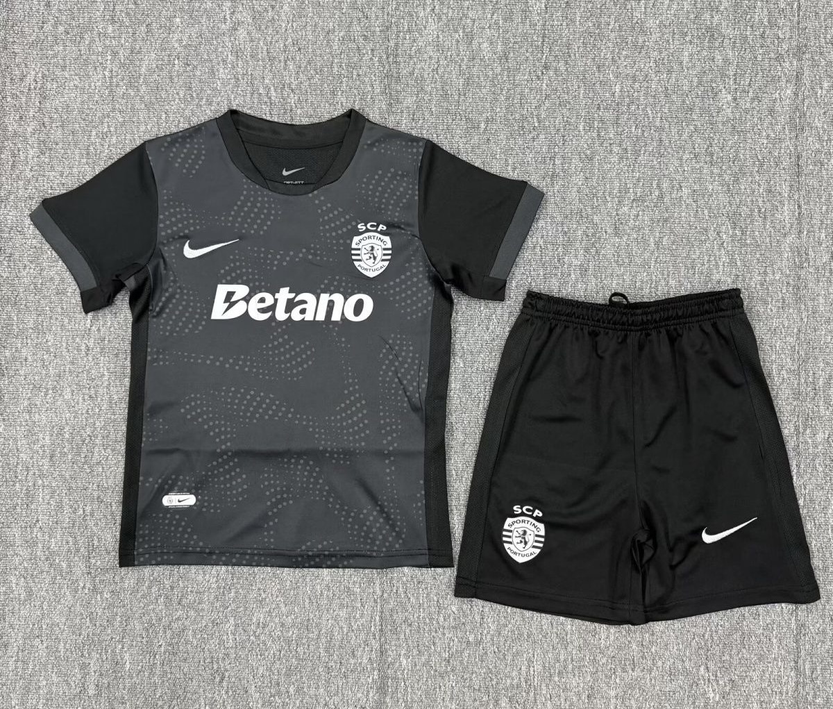 Sporting CP Soccer Jersey Away Kids Kit Jersey+Shorts 2025/26 - Ujersey NHL