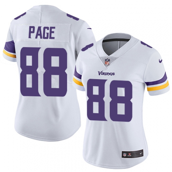 Women's Nike Minnesota Vikings #88 Alan Page Elite White NFL Jersey - Ujersey