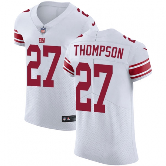 Men's Nike New York Giants #27 Darian Thompson White Vapor Untouchable Elite Player NFL Jersey - Ujersey