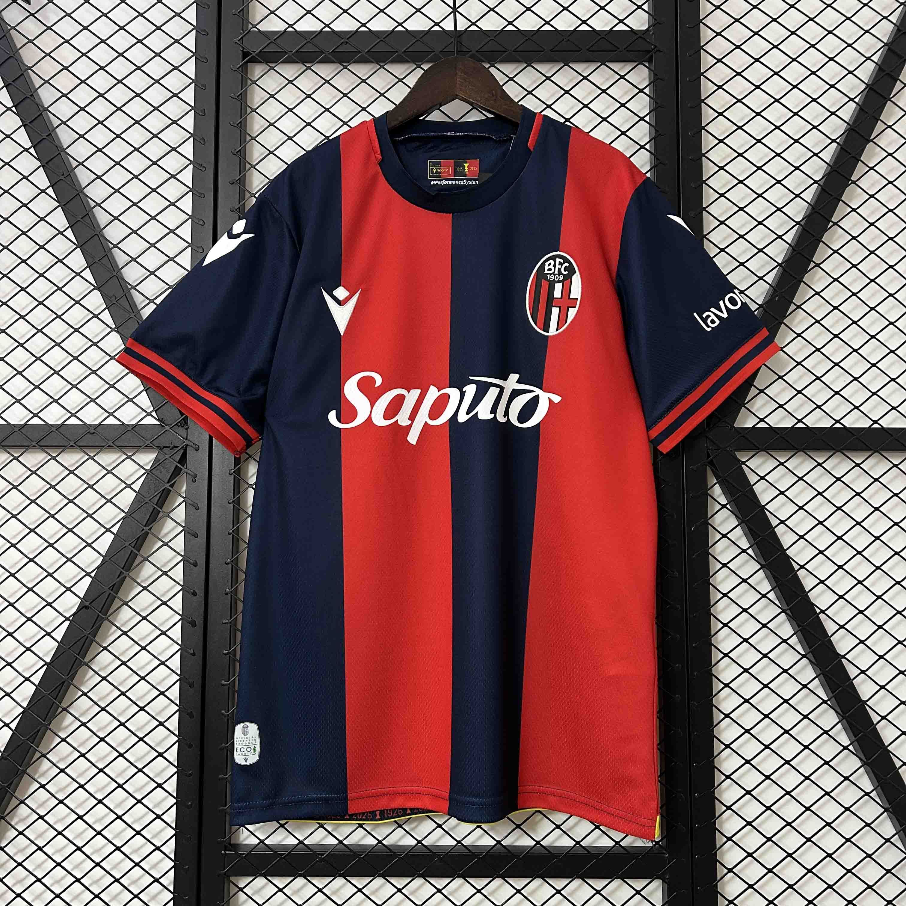 Bologna Soccer Jersey Home Custom Shirt 2024/25 - ujerseystore