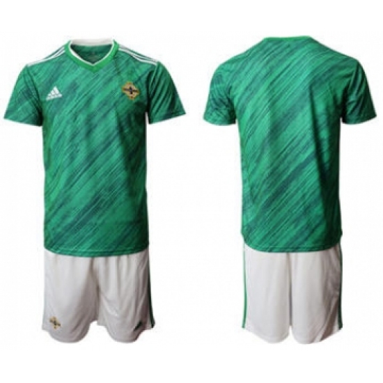Men's Northern Ireland Custom Euro 2021 Soccer Jersey and Shorts