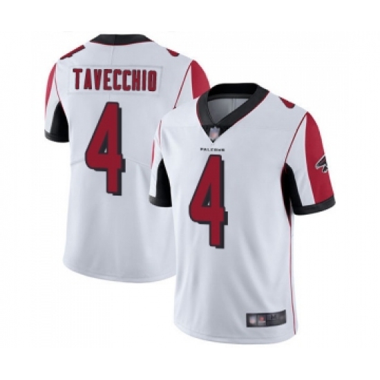 Men's Atlanta Falcons #4 Giorgio Tavecchio White Vapor Untouchable Limited Player Football Jersey - Ujersey