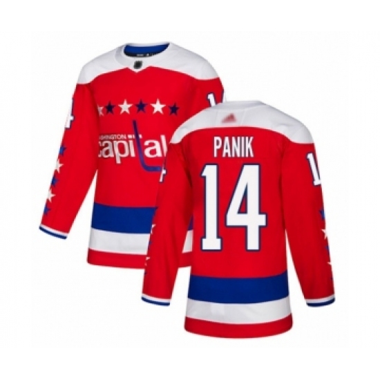 Men's Washington Capitals #14 Richard Panik Authentic Red Alternate Hockey Jersey - Ujersey