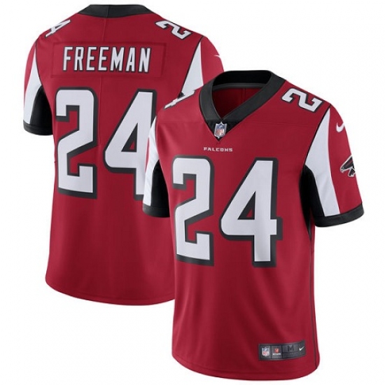 Men's Nike Atlanta Falcons #24 Devonta Freeman Red Team Color Vapor Untouchable Limited Player NFL Jersey - Ujersey