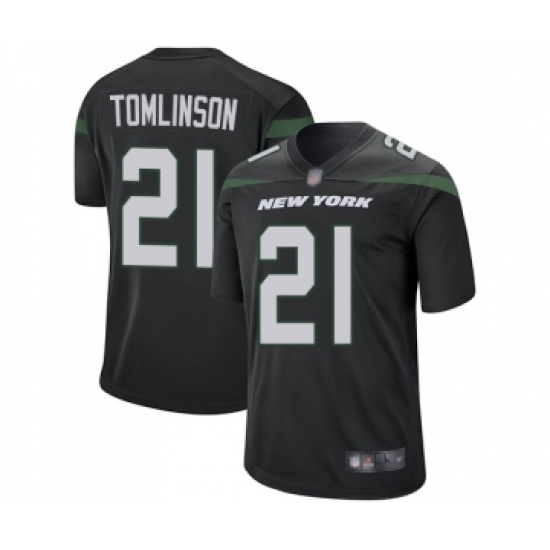 Men's New York Jets #21 LaDainian Tomlinson Game Black Alternate Football Jersey - Ujersey