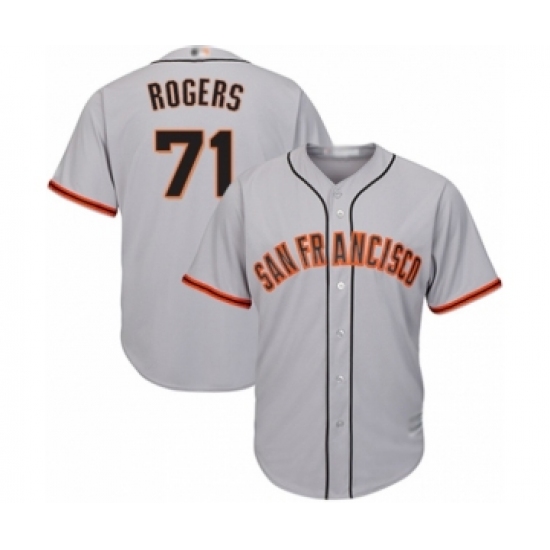 Youth San Francisco Giants #71 Tyler Rogers Authentic Grey Road Cool Base Baseball Player Jersey - Ujersey