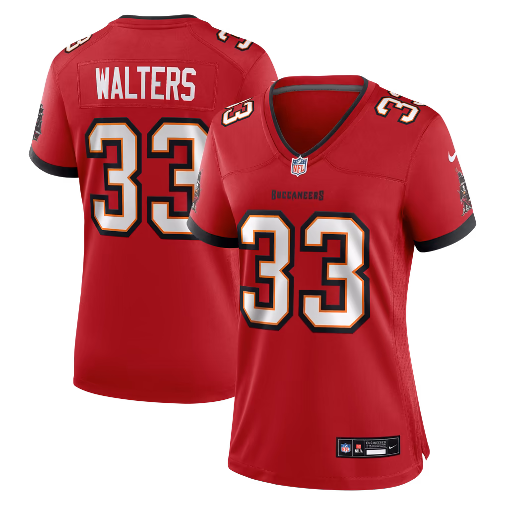 Women's Tampa Bay Buccaneers Silas Walters Nike Red Team Game Jersey - Ujersey
