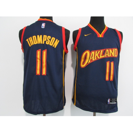 Men's Golden State Warriors #11 Klay Thompson Nike Navy Swingman Player Jersey - Ujersey