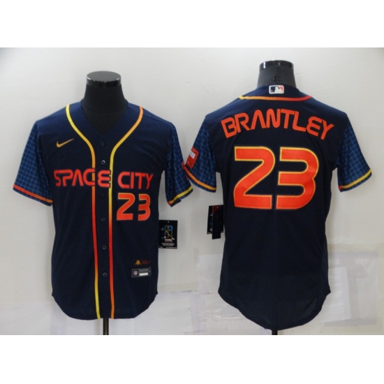 Men's Houston Astros #23 Michael Brantley Nike Navy 2022 City Connect Player Jersey - Ujersey