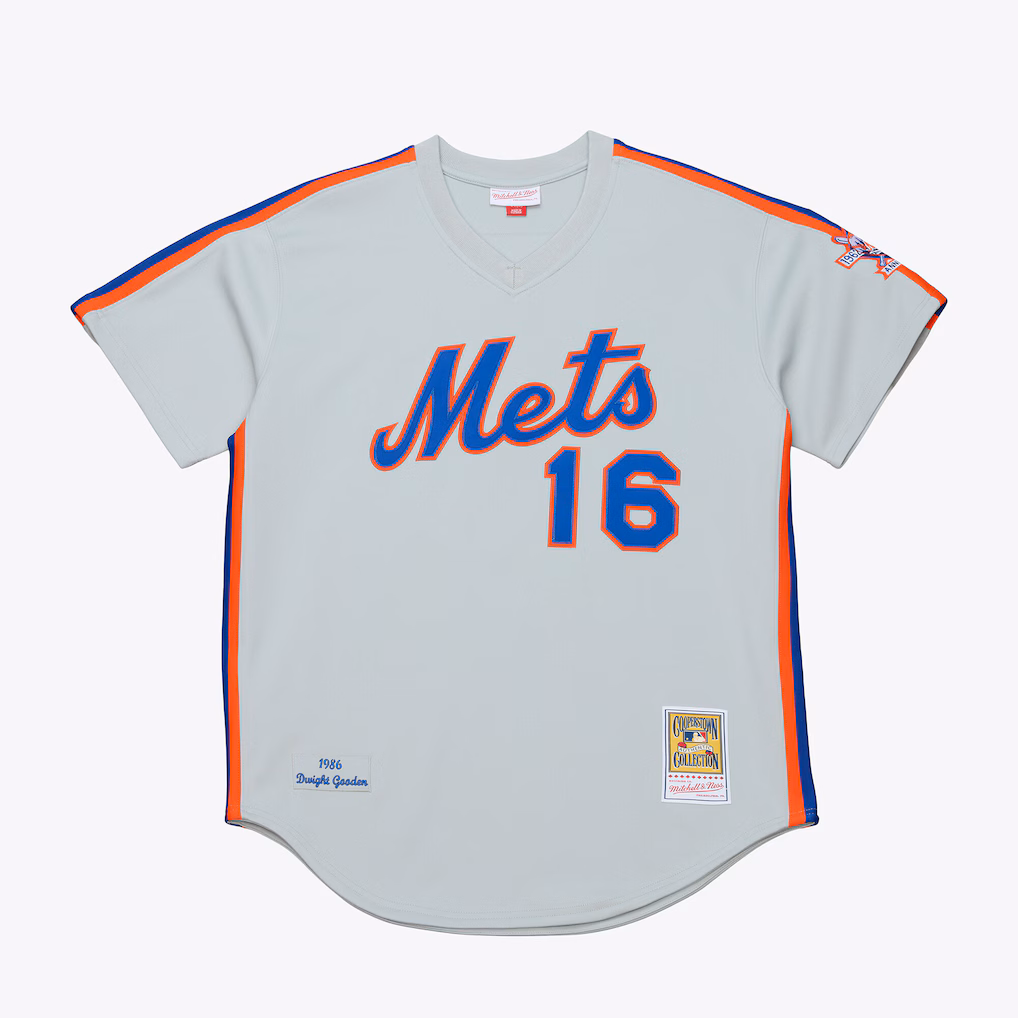Men's New York Mets Dwight Gooden Mitchell & Ness White 1986 Authentic Jersey
