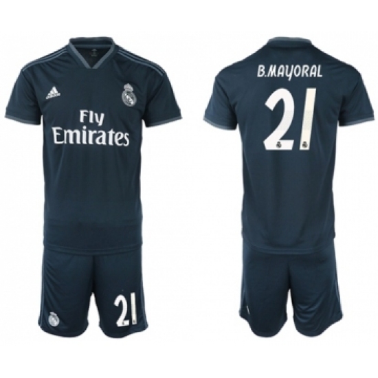 Real Madrid #21 B.Mayoral Away Soccer Club Jersey