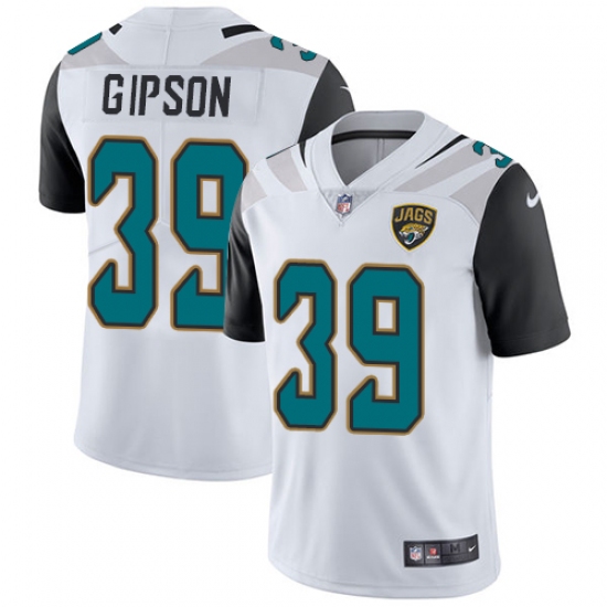 Youth Nike Jacksonville Jaguars #39 Tashaun Gipson White Vapor Untouchable Limited Player NFL Jersey - Ujersey
