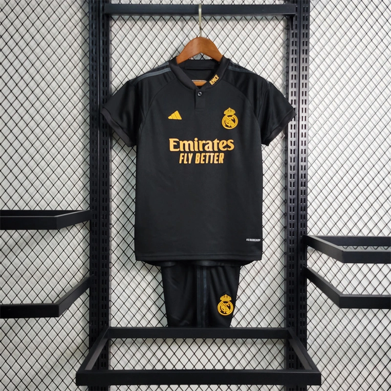 Real Madrid Soccer Jersey Third Away Kids Kit Jersey+Shorts 2023/24 - Ujersey NHL