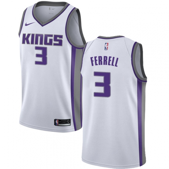 Youth Nike Sacramento Kings #3 Yogi Ferrell Swingman White NBA Jersey - Association Edition - Ujersey