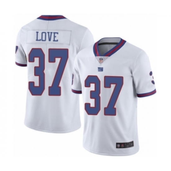 Youth New York Giants #37 Julian Love Limited White Rush Vapor Untouchable Football Jersey - Ujersey