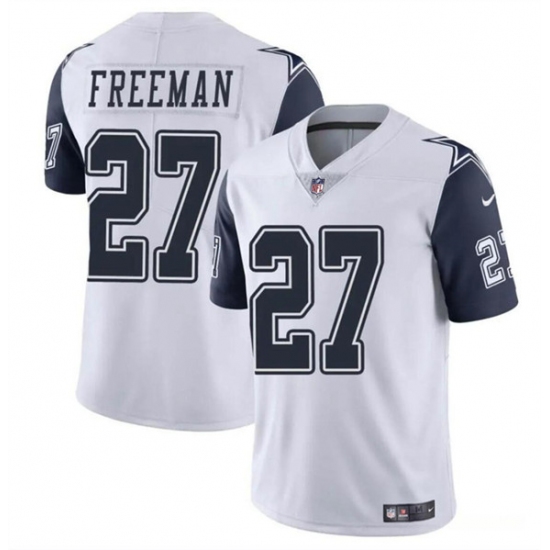 Youth Dallas Cowboys #27 Royce Freeman White Color Rush Limited Stitched Football Jersey - Ujersey
