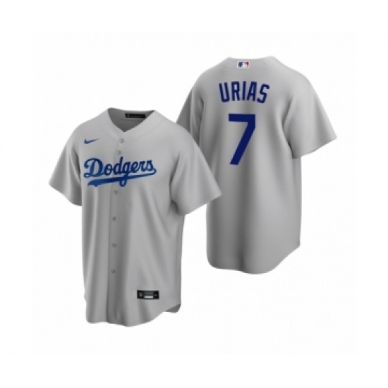 Men's Los Angeles Dodgers #7 Julio Urias Nike Gray Replica Alternate Jersey - Ujersey