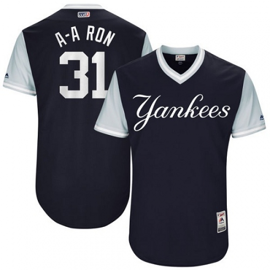 Men's Majestic New York Yankees #31 Aaron Hicks 