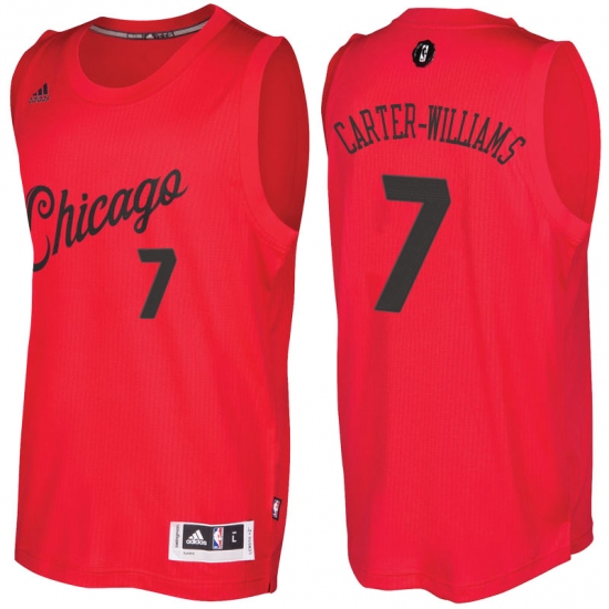 Men's Chicago Bulls #7 Michael Carter-Williams 2016-2017 Christmas Day Red NBA Swingman Jersey - Ujersey