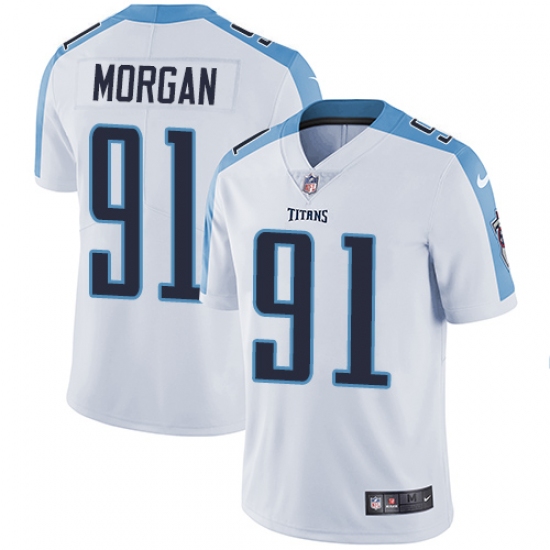 Youth Nike Tennessee Titans #91 Derrick Morgan Elite White NFL Jersey - Ujersey
