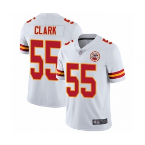 Youth Kansas City Chiefs #55 Frank Clark White Vapor Untouchable Limited Player Football Jersey - Ujersey