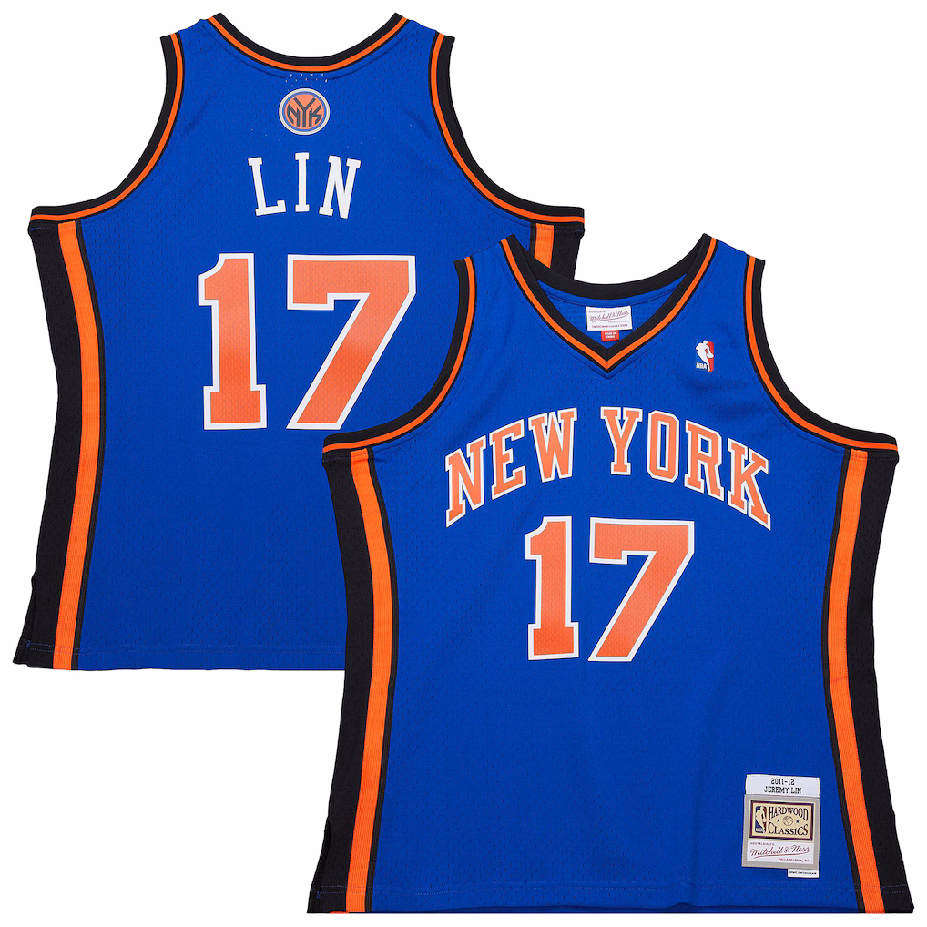 Men's New York Knicks Jeremy Lin Mitchell & Ness Blue 2011/12 Swingman Jersey