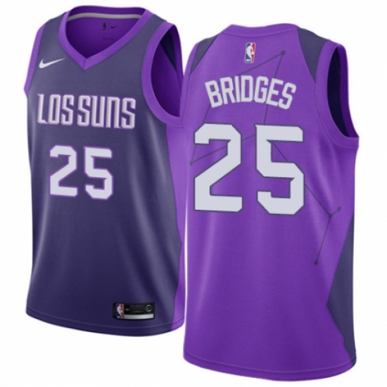Women's Nike Phoenix Suns #25 Mikal Bridges Swingman Purple NBA Jersey - City Edition - Ujersey