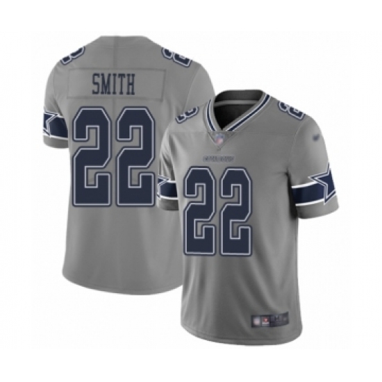 Men's Dallas Cowboys #22 Emmitt Smith Limited Gray Inverted Legend Football Jersey - Ujersey
