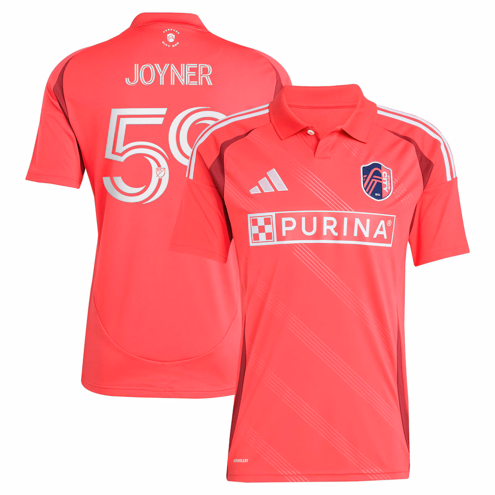 Men's St. Louis CITY SC MyKhi Joyner adidas Red 2025 Forever CITY Red Replica Jersey - Ujersey NHL