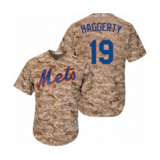 Youth New York Mets #19 Sam Haggerty Authentic Camo Alternate Cool Base Baseball Player Jersey - Ujersey