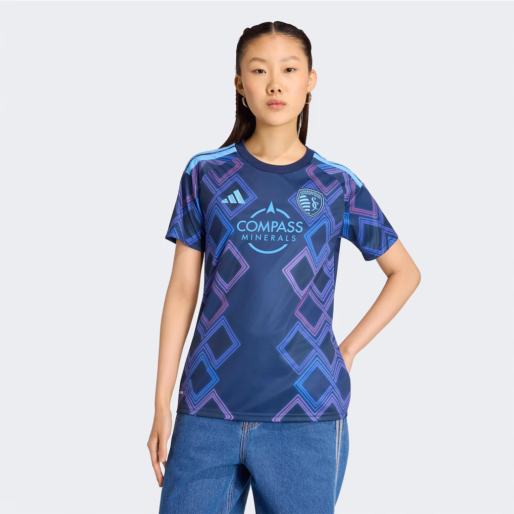 Women's Sporting Kansas City adidas Blue 2026 The 18th & Vine Kit Replica Jersey