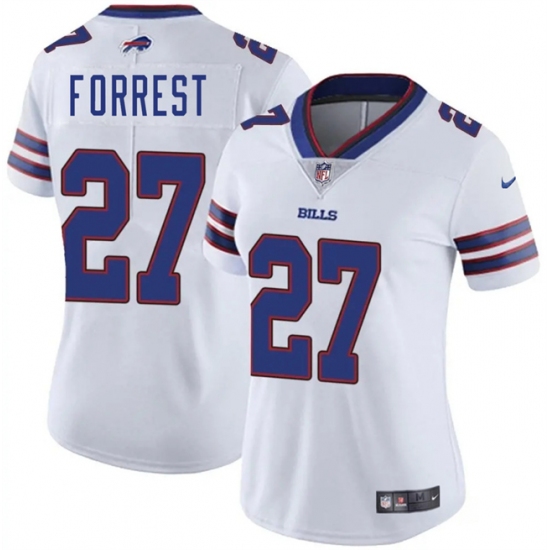 Women's Buffalo Bills #27 Darrick Forrest White Vapor Stitched Football Jersey(Run Small) - Ujersey