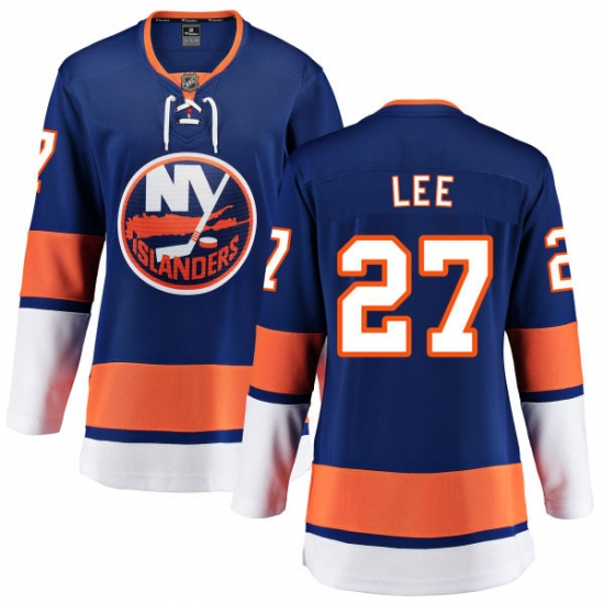 Women's New York Islanders #27 Anders Lee Fanatics Branded Royal Blue Home Breakaway NHL Jersey - Ujersey