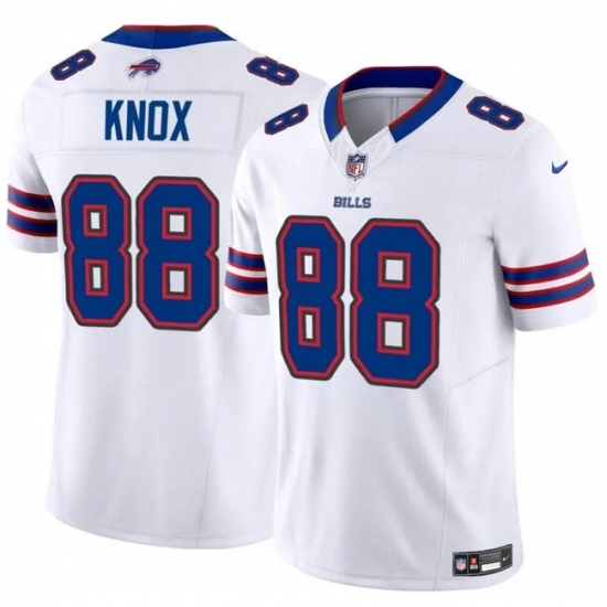 Men's Buffalo Bills #88 Dawson Knox White 2024 F.U.S.E. Vapor Untouchable Limited Stitched Football Jersey - Ujersey