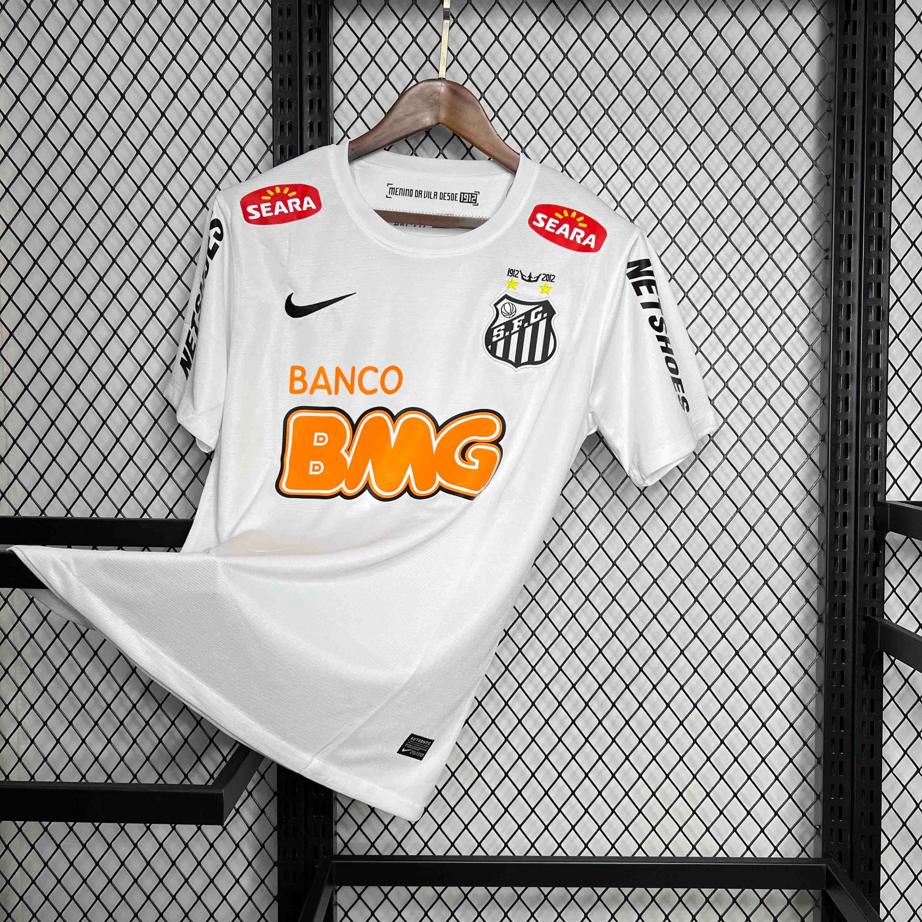 Santos FC Retro Soccer Jersey Home Custom Shirt 2012 - Ujersey