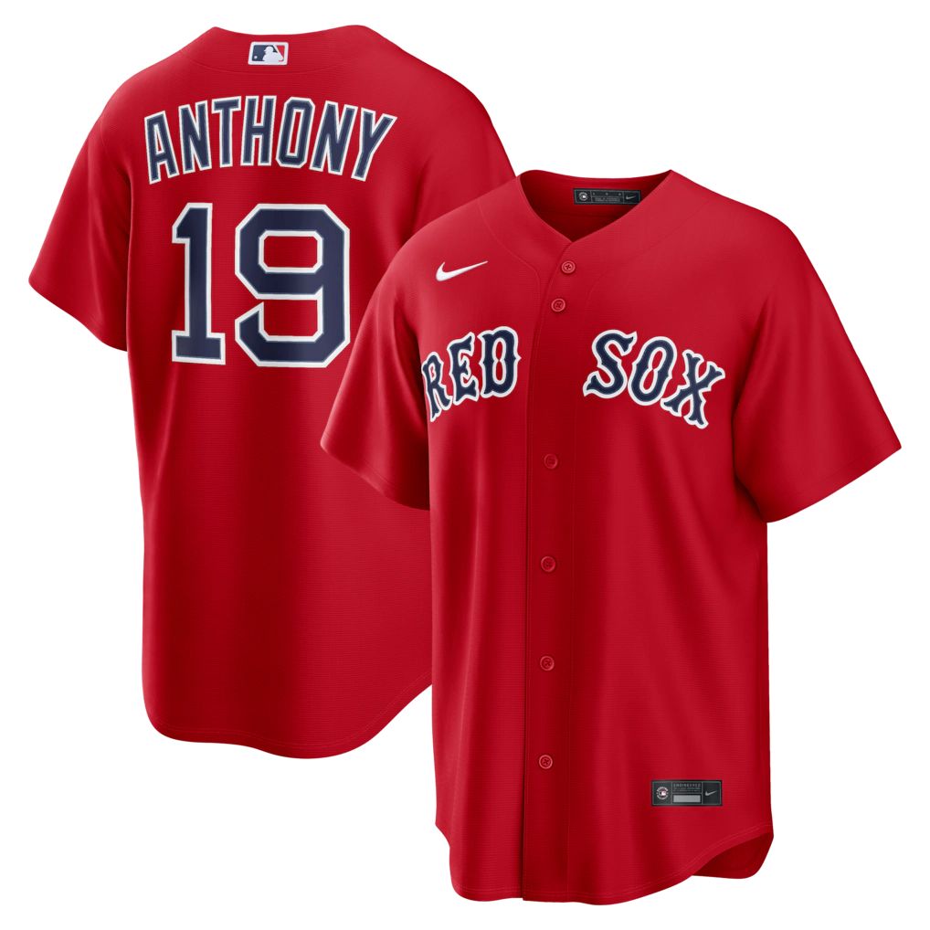 Men's Boston Red Sox Roman Anthony Nike Red Alternate Replica Jersey - Ujersey