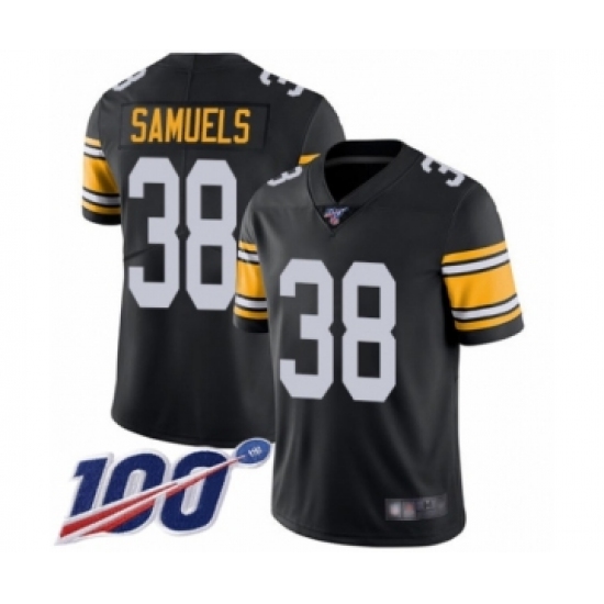 Youth Pittsburgh Steelers #38 Jaylen Samuels Black Alternate Vapor Untouchable Limited Player 100th Season Football Jersey - Ujersey
