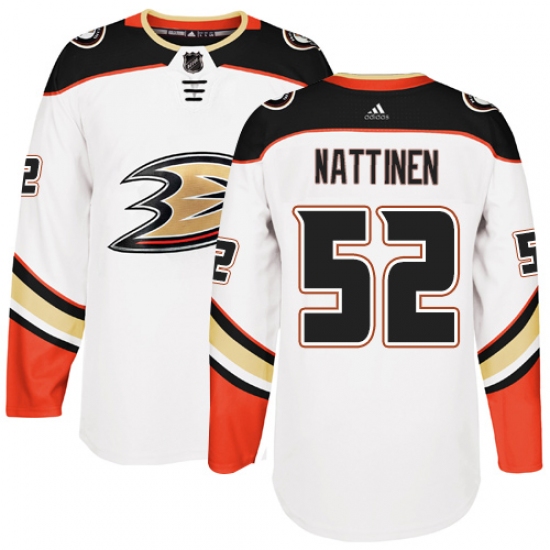 Youth Adidas Anaheim Ducks #52 Julius Nattinen Authentic White Away NHL Jersey - Ujersey