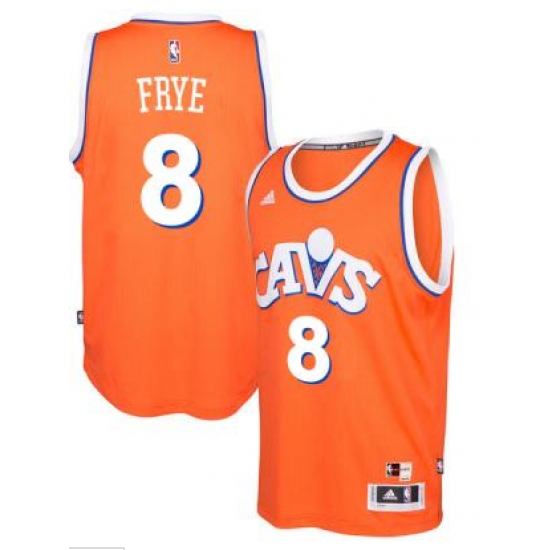 adidas Cleveland Cavaliers #8 Channing Frye Orange Hardwood Classics Swingman Jersey - Ujersey