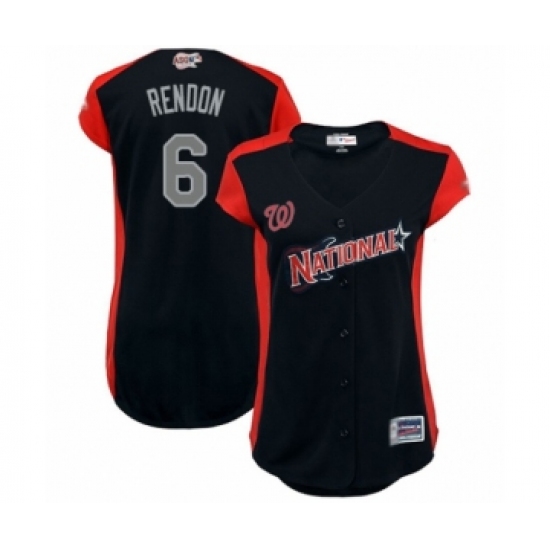 Women's Washington Nationals #6 Anthony Rendon Authentic Navy Blue National League 2019 Baseball All-Star Jersey - Ujersey