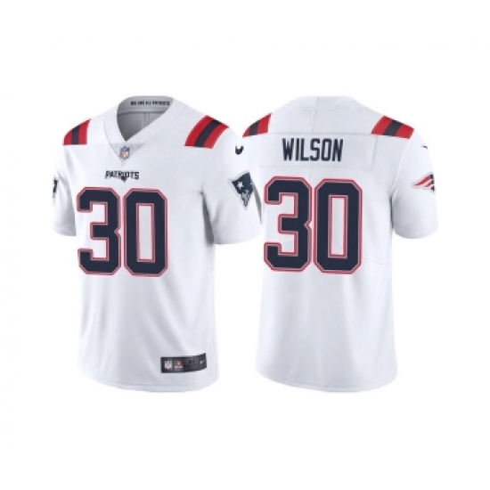 Men's New England Patriots #30 Mack Wilson White Vapor Untouchable Limited Stitched Jersey - Ujersey